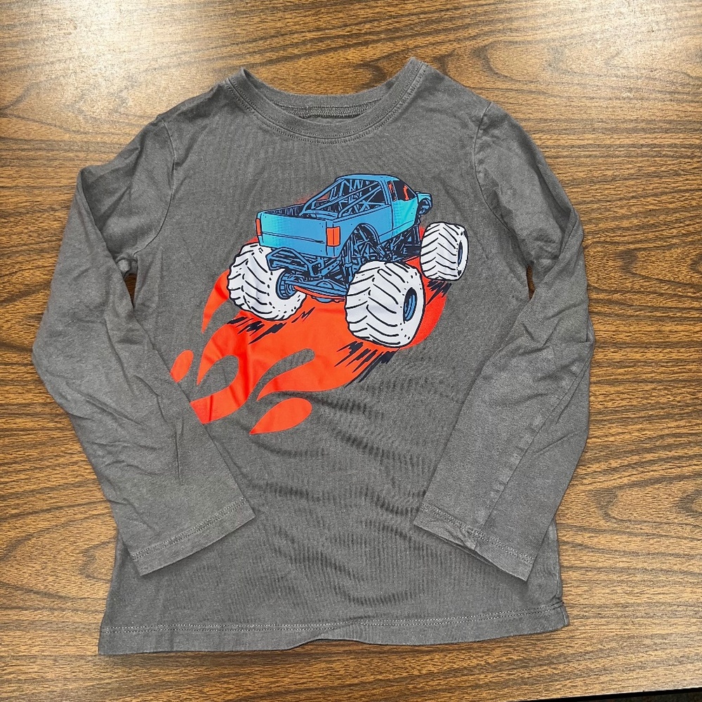 Carter’s kid size  6 monster truck long sleeved T-shirt